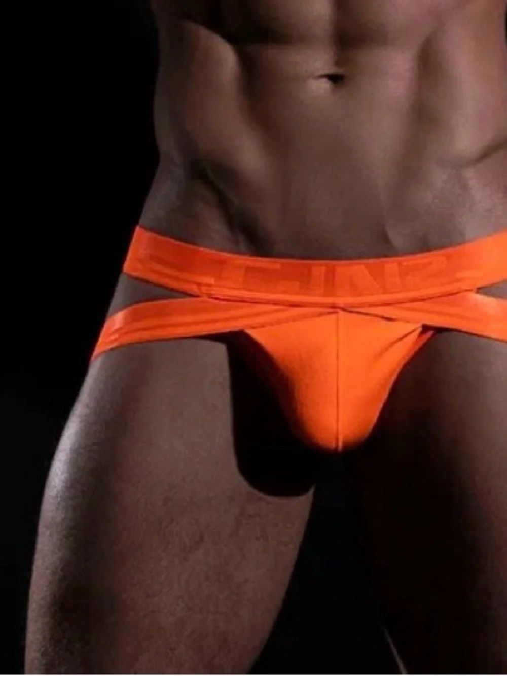 C-IN2 men Ollie Orange Super bright Jock strap jockstraps underwear pouch XL
